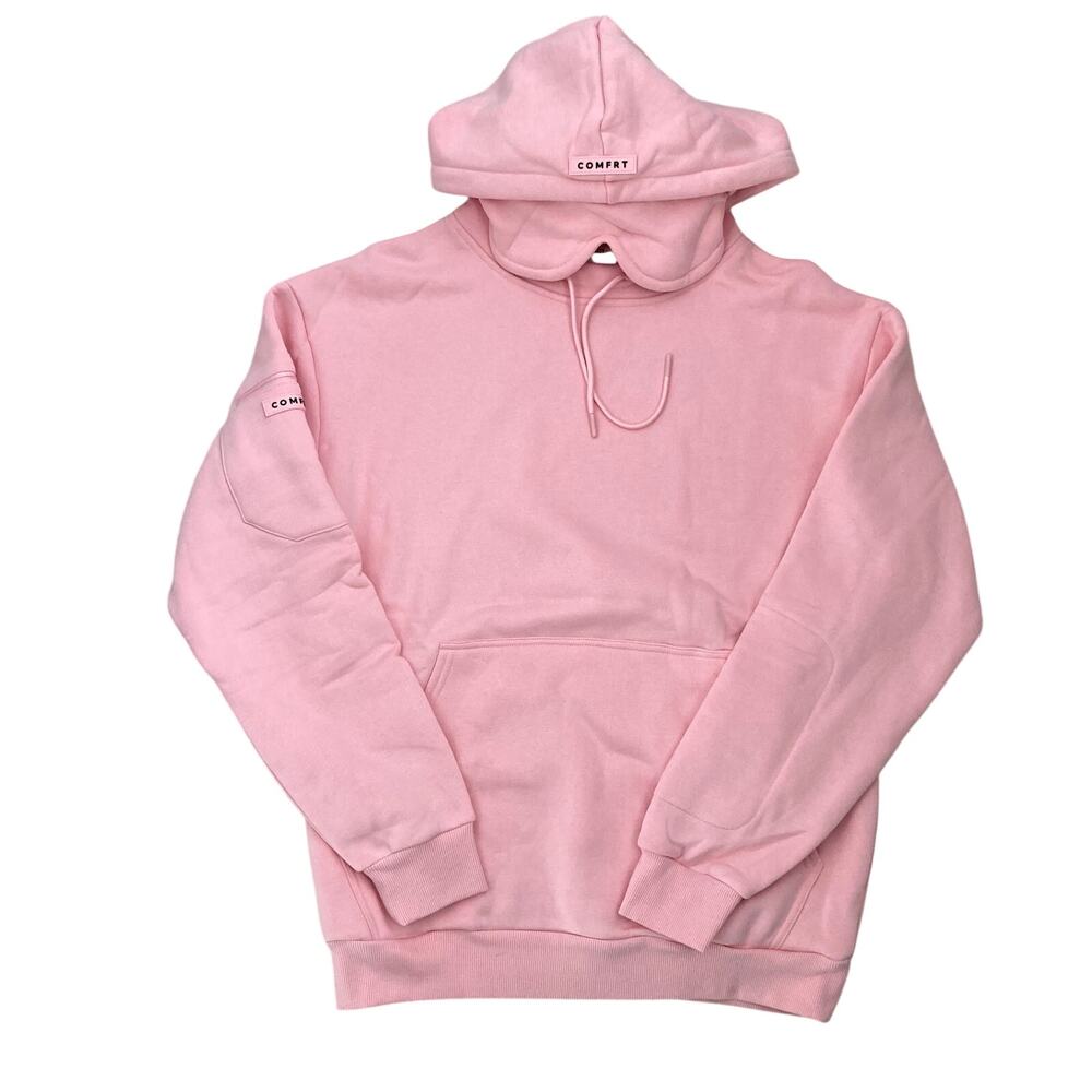 Comfrt NEW Airplane Mode Travel Hoodie Petal Pink Small